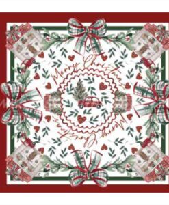 Copritavolo Blanc Mariclo Natale Italiano Collection 125x125 cm