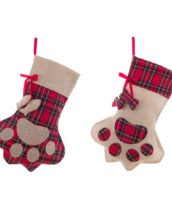 Calza di Natale Blanc Mariclo Tartan Pets