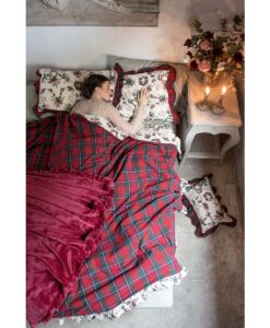 Copripiumino Blanc Mariclo Tartan Christmas Poem