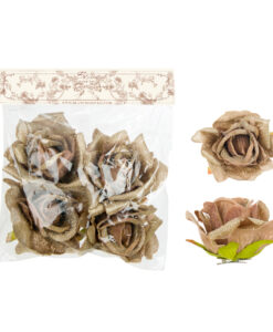 Set 4 rose con clip Blanc Mariclo Dorothea