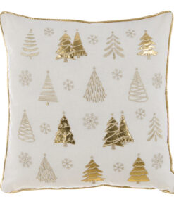 Cuscino ricamato Blanc Mariclo Alberi di Natale 40x40 cm