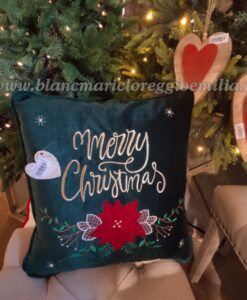 Cuscino di Natale Blanc Mariclo stella di Natale 40x40 cm