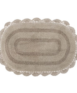 Tappeto ovale con crochet Blanc Mariclò My Soft Dream Collection 55x85 cm Beige