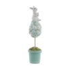 Decoro coniglietto vaso con uova di Pasqua Blanc Mariclo Nemorino Collection H 33 cm V3