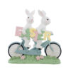 Decoro coniglietti in bicicletta Blanc Mariclo Nemorino Collection H 23 cm