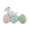 Decoro coniglietto su uovo Blanc Mariclo Nemorino Collection H 11 cm
