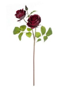 Rosa artificiale Blanc Mariclo Il Roseto Collection Bordeaux