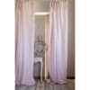 Tenda con lacci Blanc Mariclo Sorbetto Collection 145x300 cm colore rosa chiaro screziato