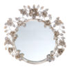 Specchio con decoro floreale Blanc Mariclo Collection L 50 x P 4 x H 52 cm