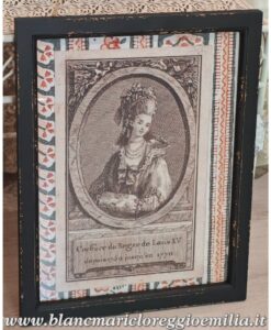 Quadro dama Blanc Mariclo H 45 cm Lilly Collection