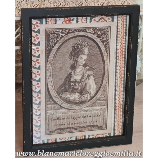 Quadro dama Blanc Mariclo H 45 cm Lilly Collection