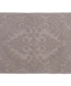 Tappeto Blanc Mariclo jacquard con nappe 50x80 cm Bagno in Villa Collection 1300 gsm Sabbia