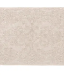 Tappeto Blanc Mariclo jacquard con nappe 50x110 cm Bagno in Villa Collection 1300 gsm avorio